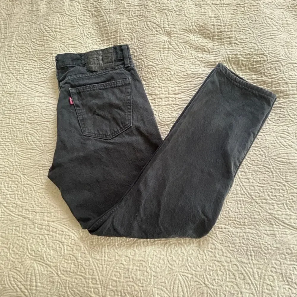 Levi's Mens Black Jeans 511, with tuxedo strip, 34x30